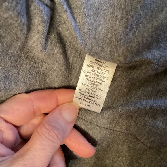 Banana Republic Genuine Leather Brown Jacket size medium - Picture 12 of 14